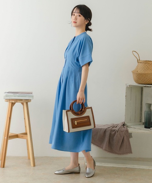 RODE SKO（ロデスコ）の「キャンバスコンビトートバッグ（ハンドバッグ・レディース・ブラウン・ONE）」の3枚目の写真