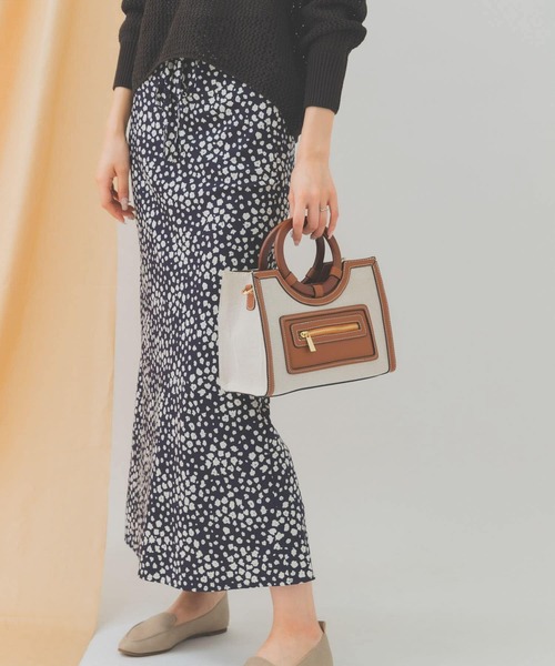 RODE SKO（ロデスコ）の「キャンバスコンビトートバッグ（ハンドバッグ・レディース・ブラウン・ONE）」の14枚目の写真