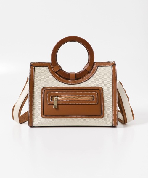 RODE SKO（ロデスコ）の「キャンバスコンビトートバッグ（ハンドバッグ・レディース・ブラウン・ONE）」の20枚目の写真