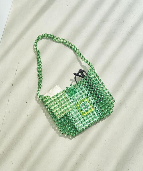 coen（コーエン）の「ビーズミニショルダーバッグ（ショルダーバッグ・レディース・ケリーグリーン/ピンク/ホワイト・FREE）」の2枚目の写真