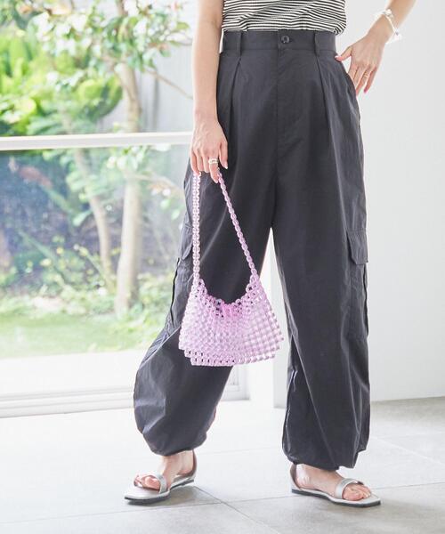 coen（コーエン）の「ビーズミニショルダーバッグ（ショルダーバッグ・レディース・ケリーグリーン/ピンク/ホワイト・FREE）」の3枚目の写真