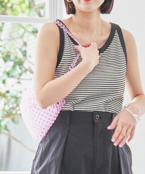 coen（コーエン）の「ビーズミニショルダーバッグ（ショルダーバッグ・レディース・ケリーグリーン/ピンク/ホワイト・FREE）」の14枚目の写真