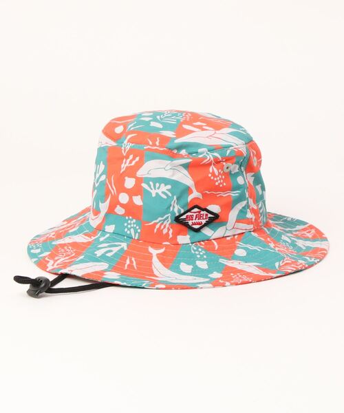 BIG FIELD（ビッグフィールド）の「サファリハット/UVカット(kids/S～L)（ハット・キッズ・オリーブ/ライトブルー/サンドベージュ/レッド/ネイビー/ブラック・S/M/L）」の6枚目の写真