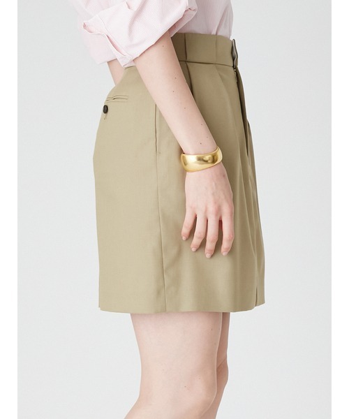 Mila Owen（ミラオーウェン）の「SET UPサマーウールミニスカート  