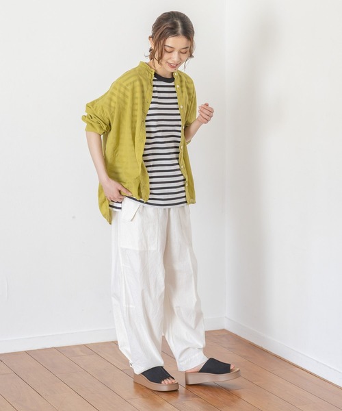 studio CLIP（スタディオクリップ）の「USAコットンベーシックTシャツ（Tシャツ/カットソー・レディース・ブラック/オフホワイト/カーキ/ベージュ/ピンク/その他1/その他2/その他3/その他4/その他5・MEDIUM/LARGE）」の13枚目の写真