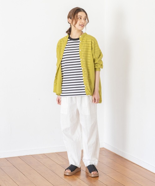 studio CLIP（スタディオクリップ）の「USAコットンベーシックTシャツ（Tシャツ/カットソー・レディース・ブラック/オフホワイト/カーキ/ベージュ/ピンク/その他1/その他2/その他3/その他4/その他5・MEDIUM/LARGE）」の14枚目の写真