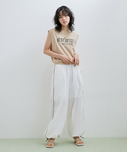 ADAM ET ROPE'（アダムエロペ）の「【Good Rock Speed】ORIGINAL TOUR SLEEVELESS TEE（タンクトップ・レディース・ブラック/ベージュ・FREE）」の14枚目の写真