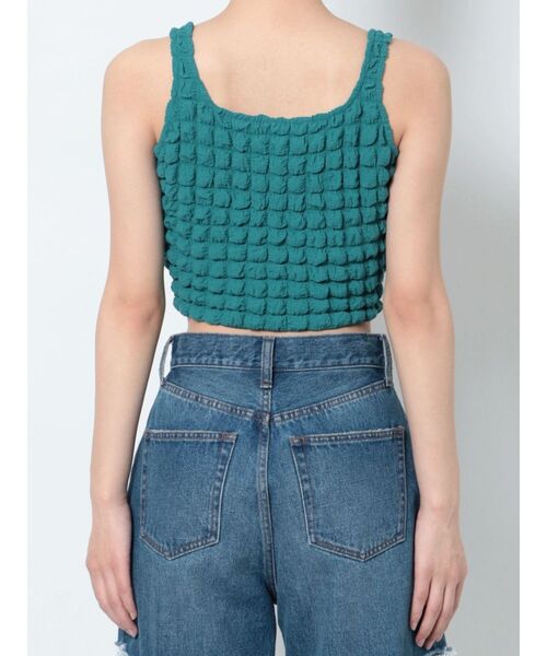 EMODA（エモダ）の「3Dコンパクトトップ（タンクトップ・レディース・ホワイト/ブラック/イエロー/ブルー・FREE）」の13枚目の写真