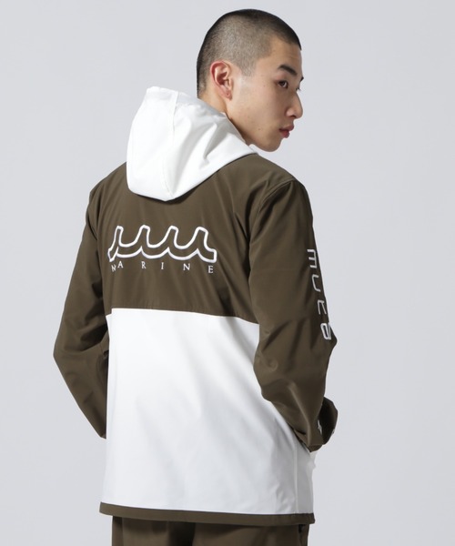 muta marine(ムータ・マリン)の「muta MARINE/ムータ マリン/別注4WAYストレッチフーディー(ブルゾン・メンズ・ブラック/カーキ・5/6/7/8)」の1枚目の写真