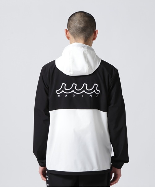 muta marine(ムータ・マリン)の「muta MARINE/ムータ マリン/別注4WAYストレッチフーディー(ブルゾン・メンズ・ブラック/カーキ・5/6/7/8)」の4枚目の写真