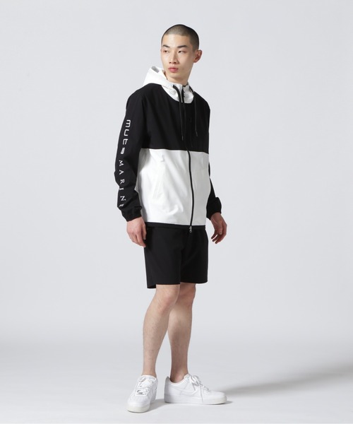 muta marine(ムータ・マリン)の「muta MARINE/ムータ マリン/別注4WAYストレッチフーディー(ブルゾン・メンズ・ブラック/カーキ・5/6/7/8)」の6枚目の写真