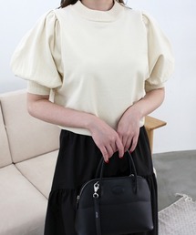 MODE ROBE | パフスリーブ半袖ニット(ニット/セーター)