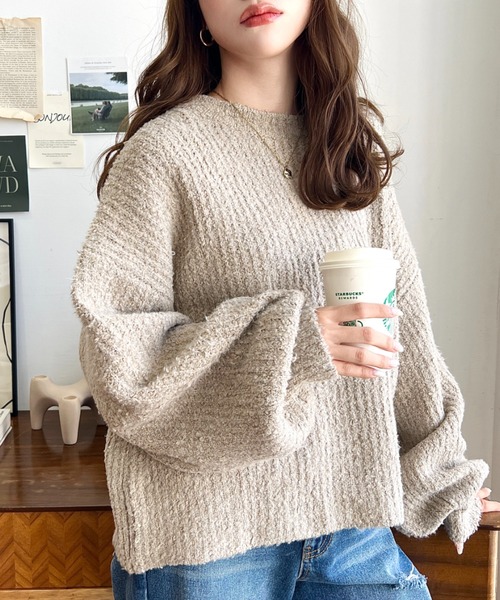 moment+（モーメントプラス）の「ブークレヤーンクルーネックバルーン