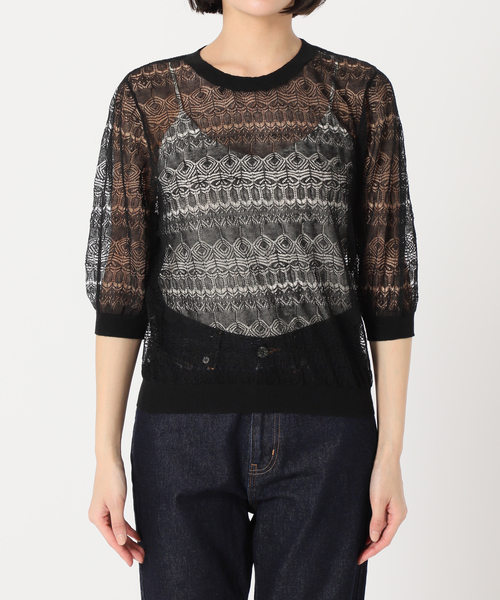 SLOBE IENA（スローブイエナ）の「クロシェレースプルオーバー（ニット