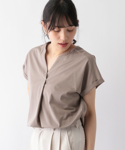 GLOBAL WORK（グローバルワーク）の「快適スキッパーチュニック/ 163490（Tシャツ/カットソー・レディース・グリーン系その他/ブラウン系その他/ピンク系その他/オフホワイト/ブラック/グレー系その他・MEDIUM/LARGE）」の17枚目の写真