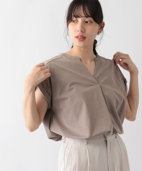 GLOBAL WORK（グローバルワーク）の「快適スキッパーチュニック/ 163490（Tシャツ/カットソー・レディース・グリーン系その他/ブラウン系その他/ピンク系その他/オフホワイト/ブラック/グレー系その他・MEDIUM/LARGE）」の18枚目の写真
