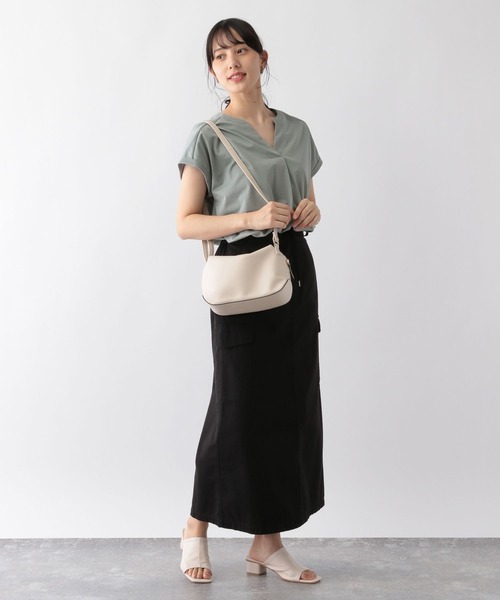 GLOBAL WORK（グローバルワーク）の「快適スキッパーチュニック/ 163490（Tシャツ/カットソー・レディース・グリーン系その他/ブラウン系その他/ピンク系その他/オフホワイト/ブラック/グレー系その他・MEDIUM/LARGE）」の19枚目の写真