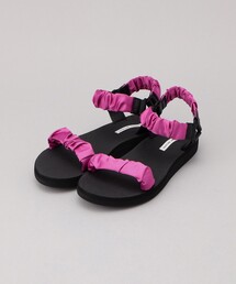 ATELIER BRUGGE/アトリエブルージュ Gather satin sandals / ギャザーサテンサンダル