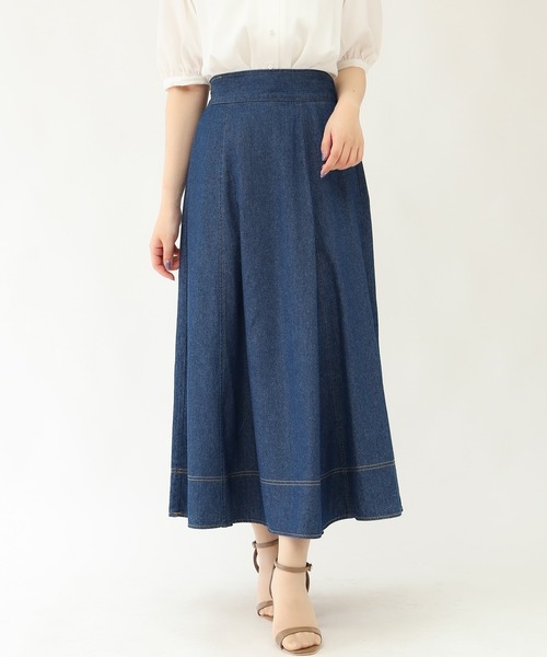 ASTORIA ODIER(アストリアオディール)の「デニムフレアスカート(スカート・レディース・ブルー/ネイビー・LARGE/MEDIUM)」の10枚目の写真