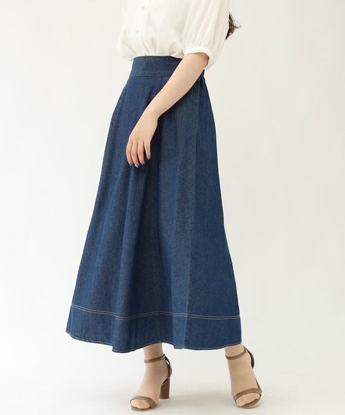 ASTORIA ODIER(アストリアオディール)の「デニムフレアスカート(スカート・レディース・ブルー/ネイビー・LARGE/MEDIUM)」の12枚目の写真