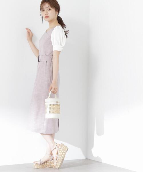 PROPORTION BODY DRESSING（プロポーションボディドレッシング）の「ツイードライクタイトワンピース / 1213240501（ワンピース・レディース・ブラウン/カーキ/ブルー・X-SMALL/SMALL/MEDIUM）」の7枚目の写真