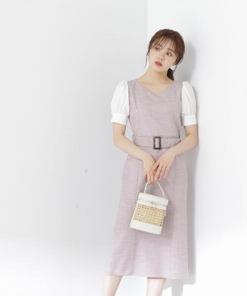 PROPORTION BODY DRESSING（プロポーションボディドレッシング）の「ツイードライクタイトワンピース / 1213240501（ワンピース・レディース・ブラウン/カーキ/ブルー・X-SMALL/SMALL/MEDIUM）」の6枚目の写真