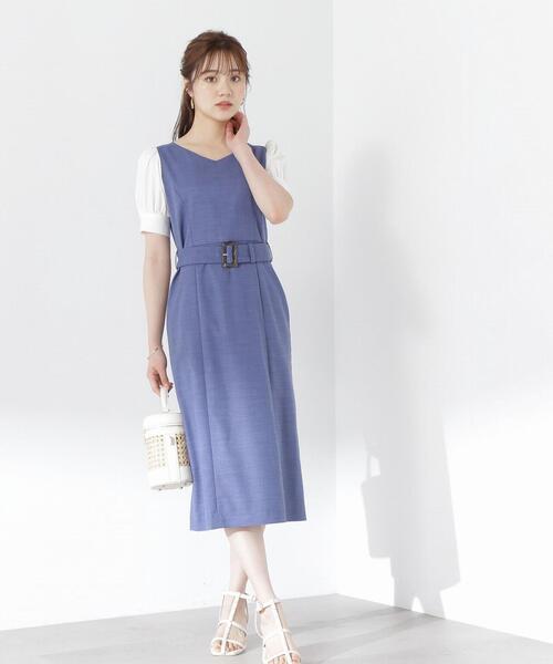 PROPORTION BODY DRESSING（プロポーションボディドレッシング）の「ツイードライクタイトワンピース / 1213240501（ワンピース・レディース・ブラウン/カーキ/ブルー・X-SMALL/SMALL/MEDIUM）」の15枚目の写真