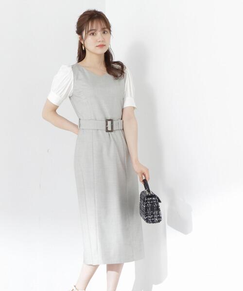 PROPORTION BODY DRESSING（プロポーションボディドレッシング）の「ツイードライクタイトワンピース / 1213240501（ワンピース・レディース・ブラウン/カーキ/ブルー・X-SMALL/SMALL/MEDIUM）」の18枚目の写真