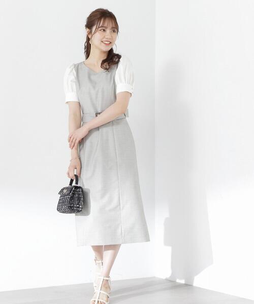 PROPORTION BODY DRESSING（プロポーションボディドレッシング）の「ツイードライクタイトワンピース / 1213240501（ワンピース・レディース・ブラウン/カーキ/ブルー・X-SMALL/SMALL/MEDIUM）」の19枚目の写真