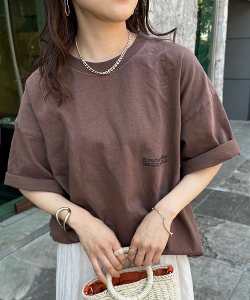 【着用1回】23区大きいサイズ 刺繍Tシャツ（自由区組曲インディヴィicb） 公式】自由区 | ファッション通販サイト[オンワード・クローゼット]