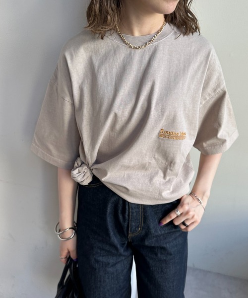 CADUNE ティアードカットソー　M 新品タグ付き CADUNE｜カデュネ（レディース）のTシャツ/カットソー（前面プリント