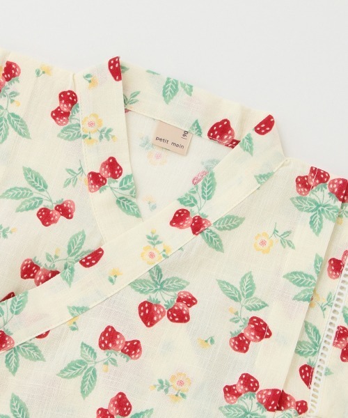 petit main（プティマイン）の「girlsアソート甚平（浴衣・キッズ・アイボリー/ライトピンク/ライトブルー・100cm/90cm/80ｃｍ/120cm/110cm）」の15枚目の写真
