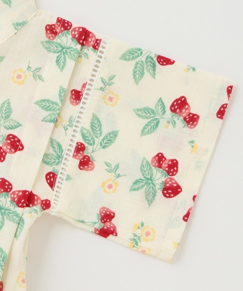 petit main（プティマイン）の「girlsアソート甚平（浴衣・キッズ・アイボリー/ライトピンク/ライトブルー・100cm/90cm/80ｃｍ/120cm/110cm）」の12枚目の写真