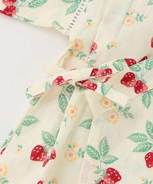 petit main（プティマイン）の「girlsアソート甚平（浴衣・キッズ・アイボリー/ライトピンク/ライトブルー・100cm/90cm/80ｃｍ/120cm/110cm）」の9枚目の写真