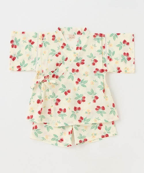 petit main（プティマイン）の「girlsアソート甚平（浴衣・キッズ・アイボリー/ライトピンク/ライトブルー・100cm/90cm/80ｃｍ/120cm/110cm）」の21枚目の写真