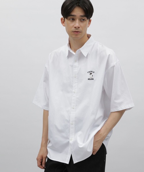 LAKOLE（ラコレ）の「ドッグ刺繍半袖シャツ / 907068（シャツ/ブラウス 