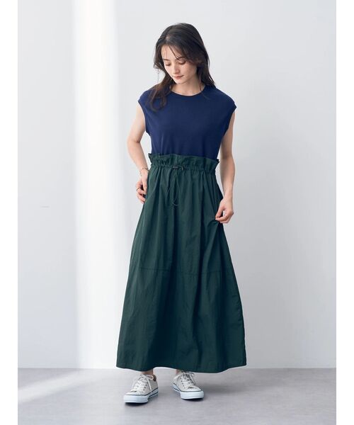 Editt by YECCA VECCA(エディットバイイェッカヴェッカ)の「・2wayドッキングワンピース(ワンピース・レディース・ブラック/ベージュ/ネイビー・FREE)」の4枚目の写真