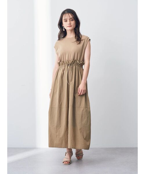 Editt by YECCA VECCA(エディットバイイェッカヴェッカ)の「・2wayドッキングワンピース(ワンピース・レディース・ブラック/ベージュ/ネイビー・FREE)」の8枚目の写真