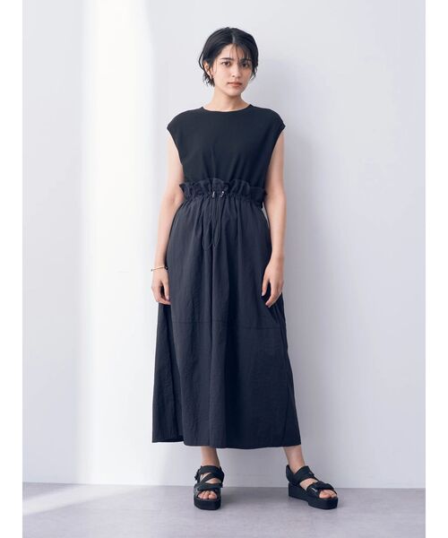 Editt by YECCA VECCA(エディットバイイェッカヴェッカ)の「・2wayドッキングワンピース(ワンピース・レディース・ブラック/ベージュ/ネイビー・FREE)」の22枚目の写真