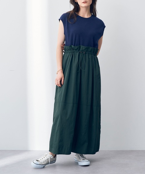 Editt by YECCA VECCA(エディットバイイェッカヴェッカ)の「・2wayドッキングワンピース(ワンピース・レディース・ブラック/ベージュ/ネイビー・FREE)」の3枚目の写真