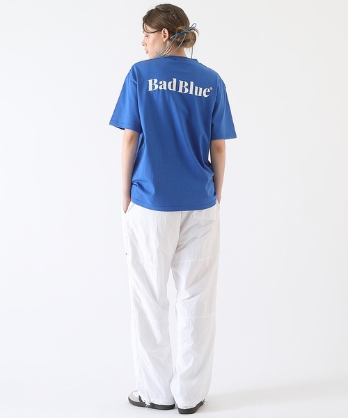 BadBlue（バッドブルー）の「【BadBlue 】Logo Tee Blue（Tシャツ/カットソー・レディース・ブルー・S1）」の5枚目の写真