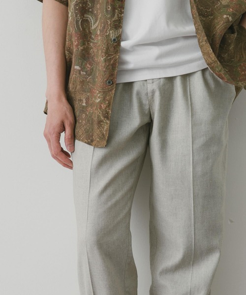 URBAN RESEARCH DOORS（アーバンリサーチドアーズ）の「Heather Linenイージートラウザー（その他パンツ・メンズ・ブラウン/ネイビー/アイボリー・SMALL/MEDIUM/LARGE）」の4枚目の写真