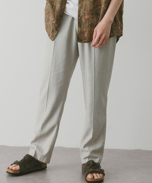 URBAN RESEARCH DOORS（アーバンリサーチドアーズ）の「Heather Linenイージートラウザー（その他パンツ・メンズ・ブラウン/ネイビー/アイボリー・SMALL/MEDIUM/LARGE）」の7枚目の写真