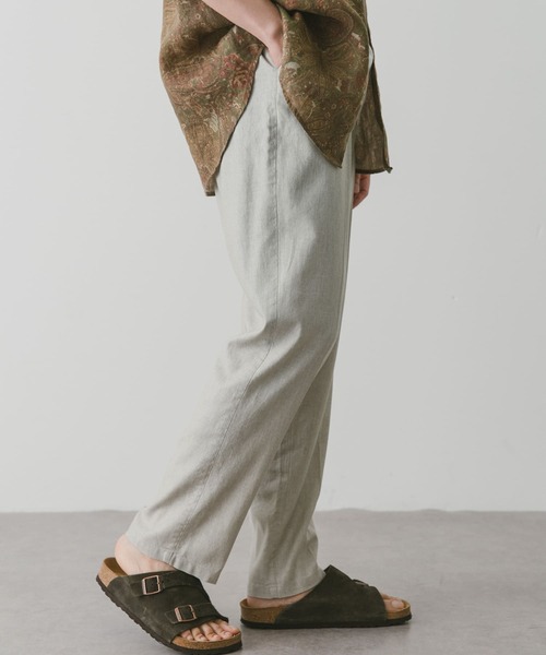 URBAN RESEARCH DOORS（アーバンリサーチドアーズ）の「Heather Linenイージートラウザー（その他パンツ・メンズ・ブラウン/ネイビー/アイボリー・SMALL/MEDIUM/LARGE）」の8枚目の写真