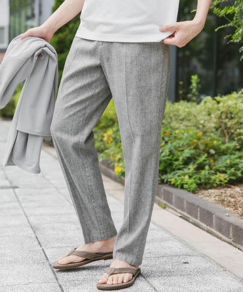 URBAN RESEARCH DOORS（アーバンリサーチドアーズ）の「Heather Linenイージートラウザー（その他パンツ・メンズ・ブラウン/ネイビー/アイボリー・SMALL/MEDIUM/LARGE）」の13枚目の写真