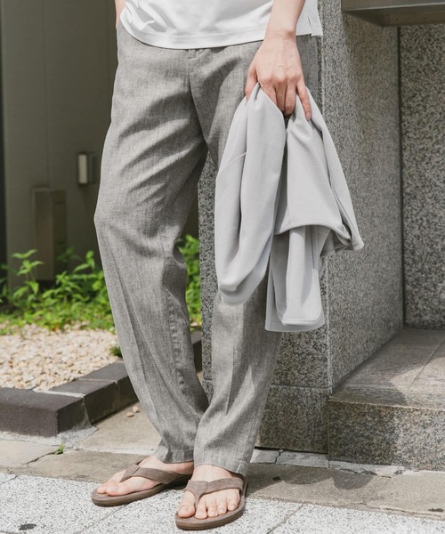 URBAN RESEARCH DOORS（アーバンリサーチドアーズ）の「Heather Linenイージートラウザー（その他パンツ・メンズ・ブラウン/ネイビー/アイボリー・SMALL/MEDIUM/LARGE）」の15枚目の写真