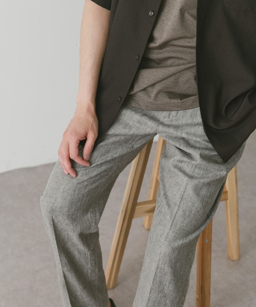 URBAN RESEARCH DOORS（アーバンリサーチドアーズ）の「Heather Linenイージートラウザー（その他パンツ・メンズ・ブラウン/ネイビー/アイボリー・SMALL/MEDIUM/LARGE）」の20枚目の写真
