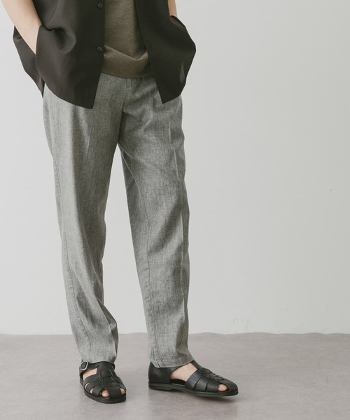 URBAN RESEARCH DOORS（アーバンリサーチドアーズ）の「Heather Linenイージートラウザー（その他パンツ・メンズ・ブラウン/ネイビー/アイボリー・SMALL/MEDIUM/LARGE）」の22枚目の写真