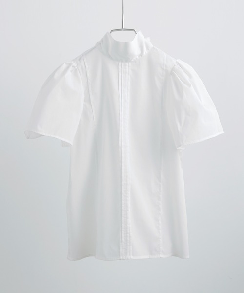 Fashion Letter（ファッションレター）の「T/Cブロード バックリボン ブラウス（シャツ/ブラウス・レディース・ブラック/グレー/ホワイト・M）」の10枚目の写真
