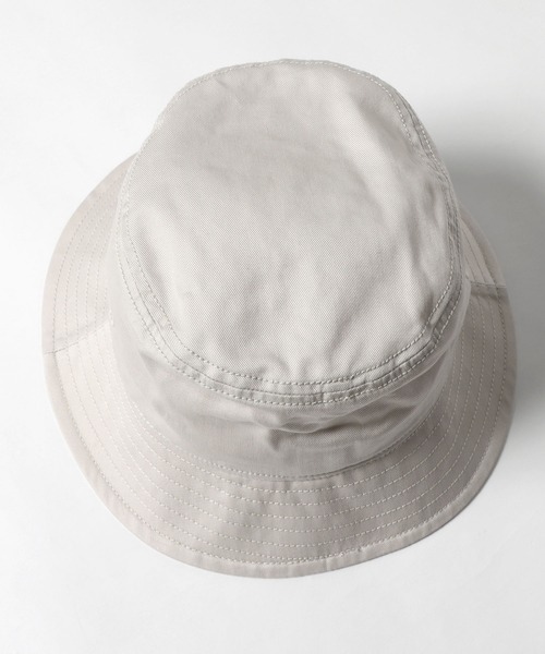 Lee（リー）の「Lee/リー LE BUCKET NANO-W TWILL ロゴ バケットハット 撥水・防汚性能（ハット・メンズ・ベージュ・FREE）」の3枚目の写真